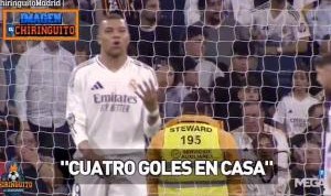 好胜心！姆巴佩赛中愤怒，举起4根手指怒吼：在主场丢了4个球！